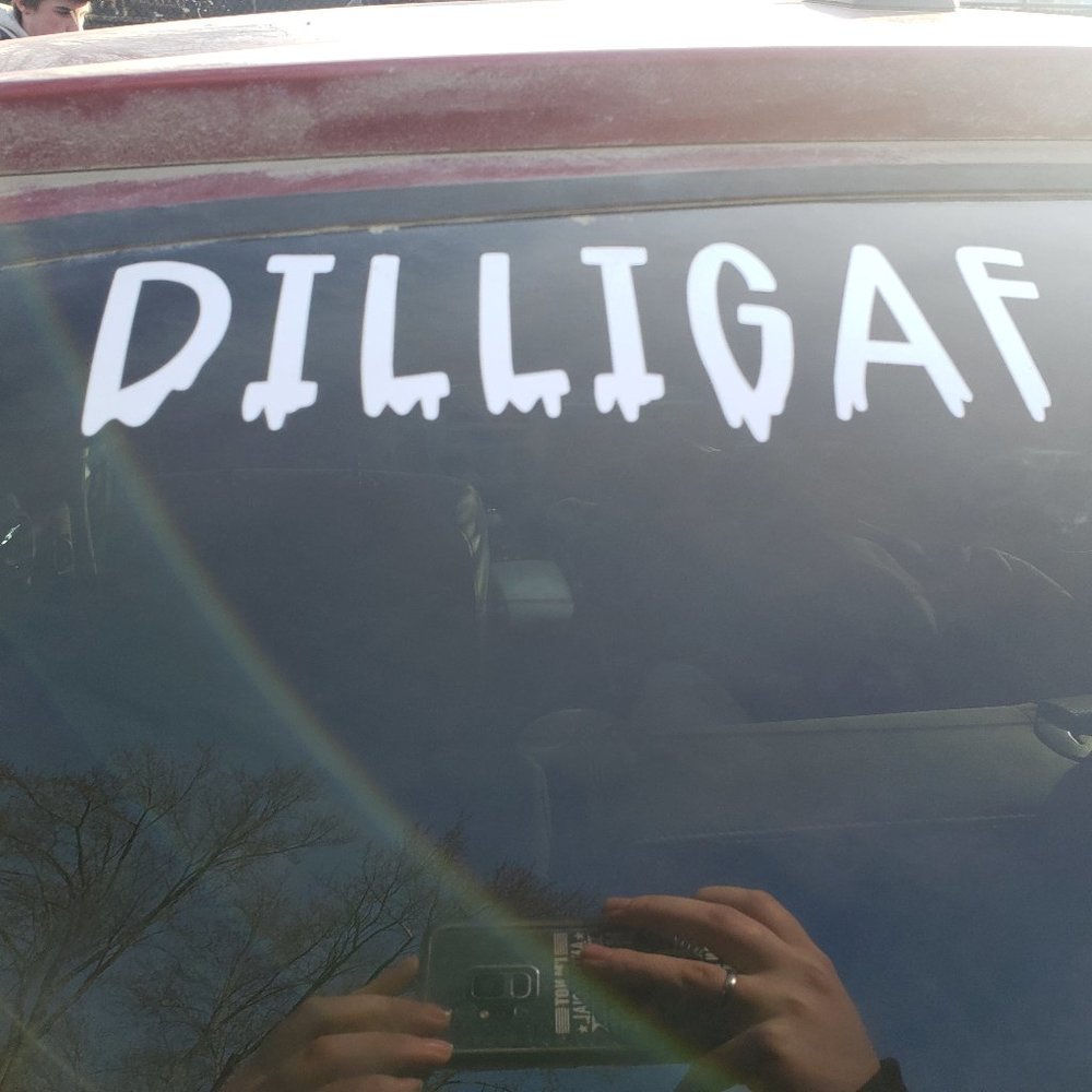 DILLIGAF Sticker